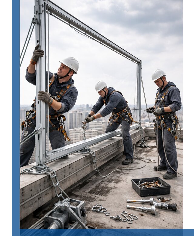 Монтаж крышных рекламных конструкций под ключ в Сестрорецке