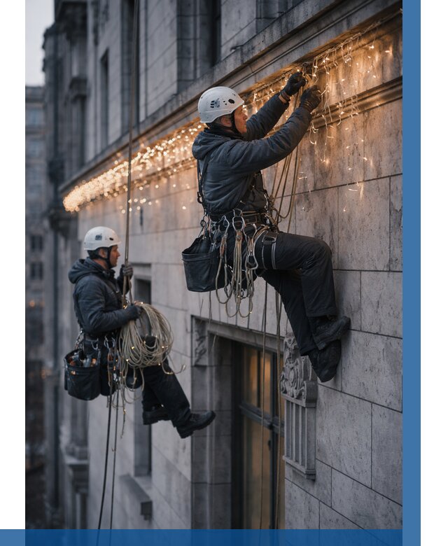 Монтаж новогодней иллюминации в Сестрорецке от 8712 р. | ВЫСОТНИК-Сст