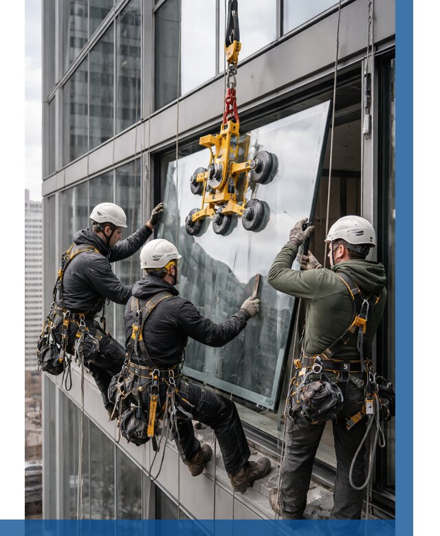 Фасадное остекление зданий под ключ в Сестрорецке от 10249 р. | ВЫСОТНИК-Сст