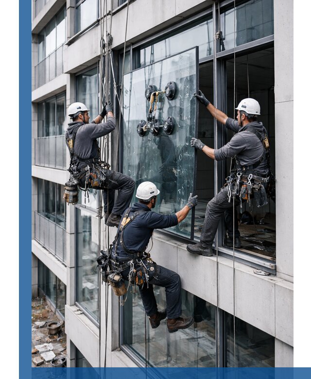 Фасадное остекление и монтаж витражей зданий в Сестрорецке под ключ