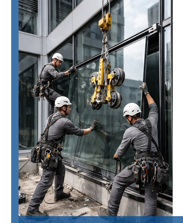 Структурное остекление фасадов в Сестрорецке монтаж и обслуживание