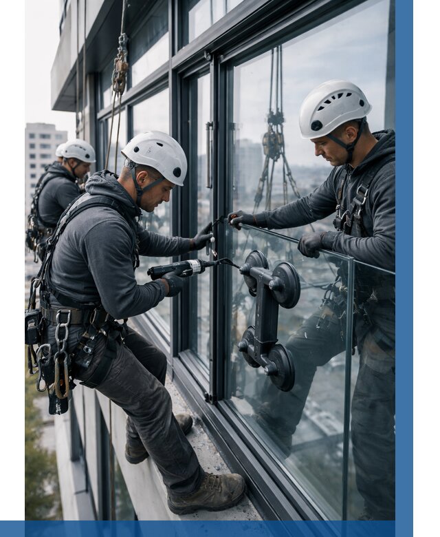 Витражное остекление зданий в Сестрорецке от 3587 р. | ВЫСОТНИК-Сст