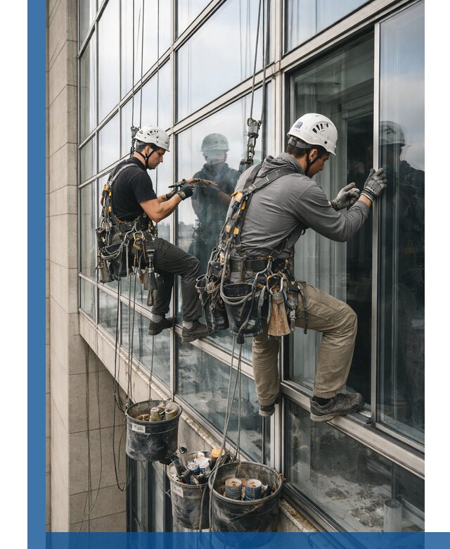 Ремонт витражных конструкций и фасадного остекления в Сестрорецке