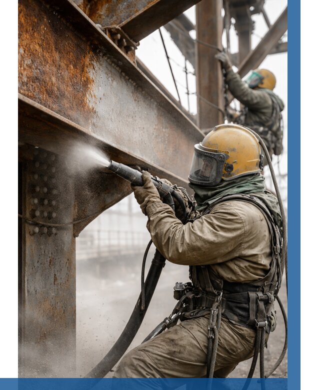 Пескоструйная очистка металлоконструкций в Сестрорецке по 615 р.  ВЫСОТНИК-Сст