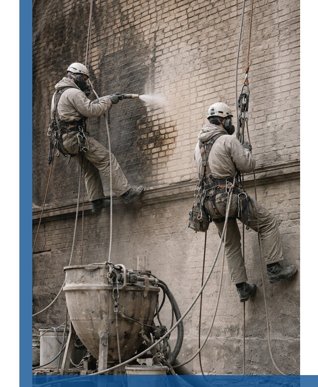 Пескоструйная очистка фасадов в Сестрорецке профессионально