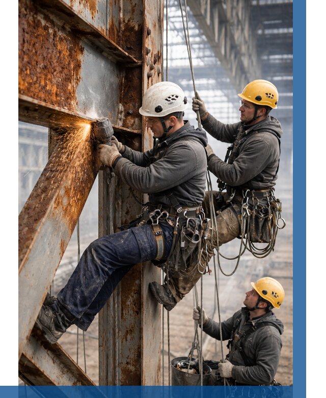 Зачистка металла от ржавчины в Сестрорецке от 359 р. | ВЫСОТНИК-Сст