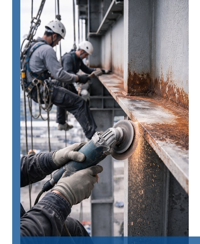 Зачистка металла от ржавчины и подготовка поверхностей в Сестрорецке