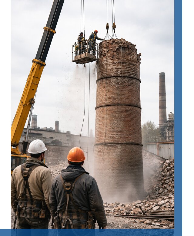 Демонтаж дымовой трубы в Сестрорецке от 92241 р. | ВЫСОТНИК-Сст, смета