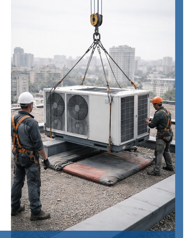 Подъем груза на крышу в Сестрорецке от 5125 р. | ВЫСОТНИК-Сст заказать