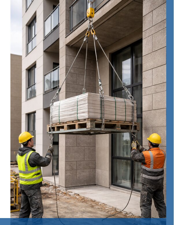 Подъем керамогранита на этаж в Сестрорецке от 3587 р. | ВЫСОТНИК-Сст