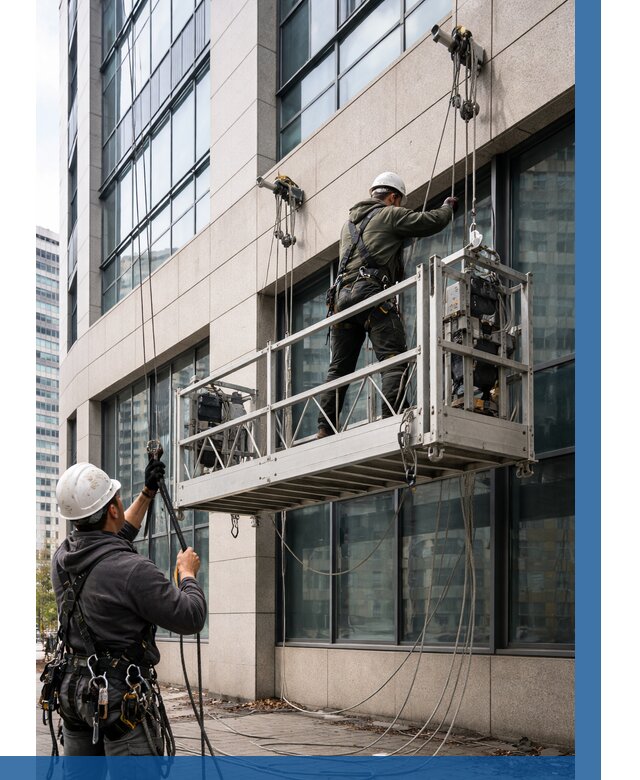 Монтаж и подъем фасадной люльки в Сестрорецке от 12299 р. | ВЫСОТНИК-Сст