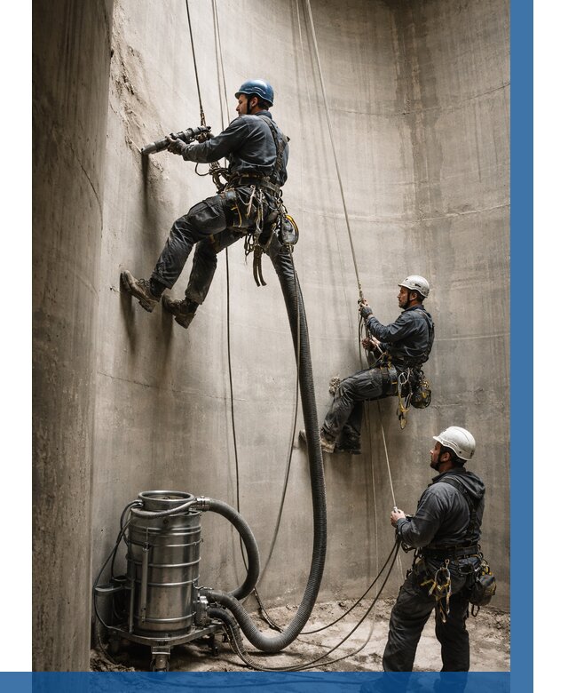 Зачистка силосов в Сестрорецке от 4612 р. Договор и смета ВЫСОТНИК-Сст