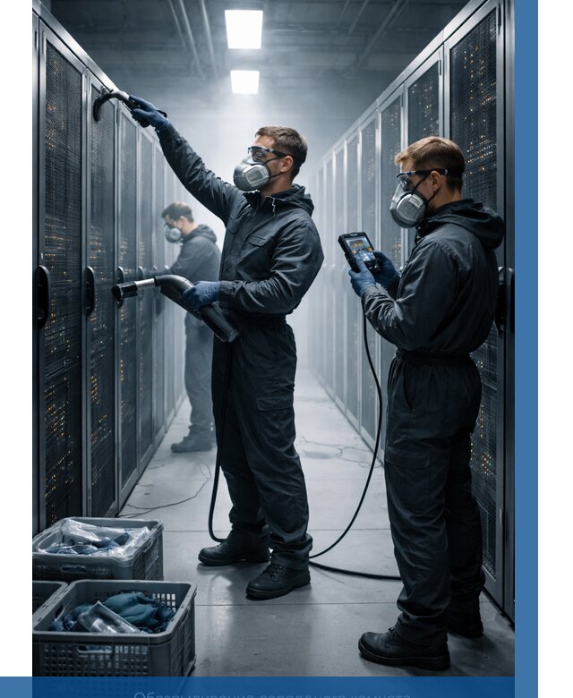 Обеспыливание серверной комнаты в Сестрорецке от 4612 р. | ВЫСОТНИК-Сст