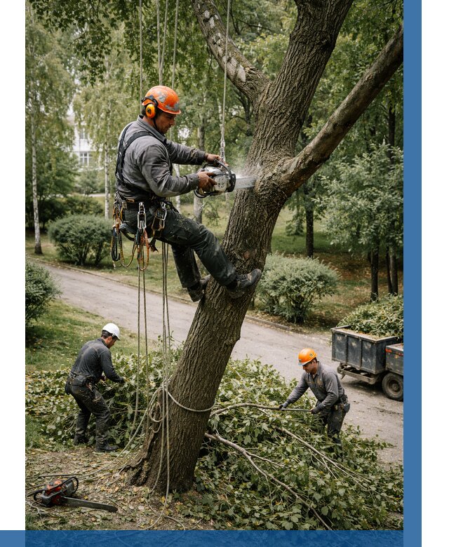 Кронирование деревьев в Сестрорецке от 6662 р. | ВЫСОТНИК-Сст