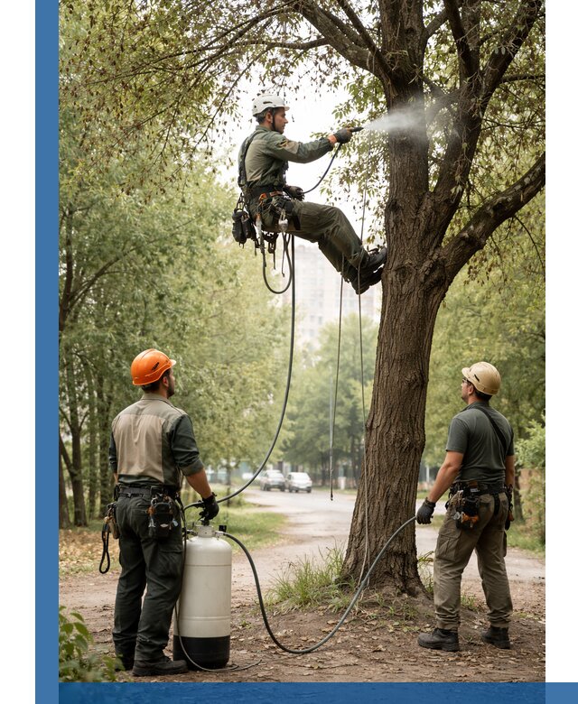 Обработка деревьев от вредителей в Сестрорецке профессиональная защита