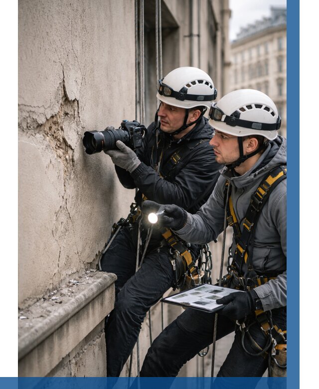 Фотофиксация дефектов фасада в Сестрорецке от 4612 р. | ВЫСОТНИК-Сст