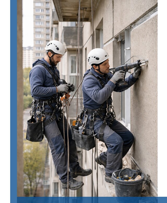 Промышленные альпинисты высотные работы и монтаж в Сестрорецке